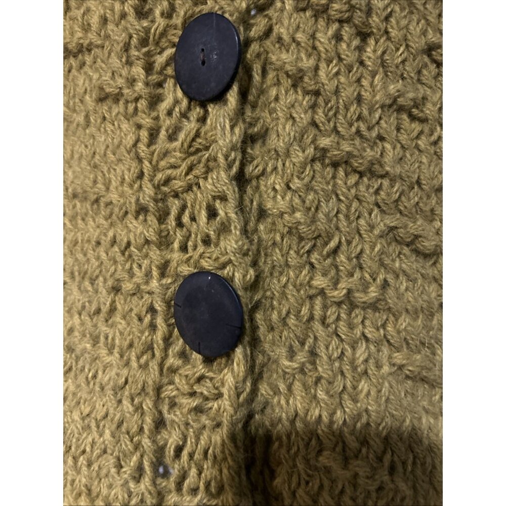 French Angora Wool Boho Hippie Chunky Knit Sweater Vest Art to Wear Large XL New - Picture 4 of 15